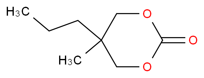 5-methyl-5-propyl-1,3-dioxan-2-one_分子结构_CAS_7148-50-7