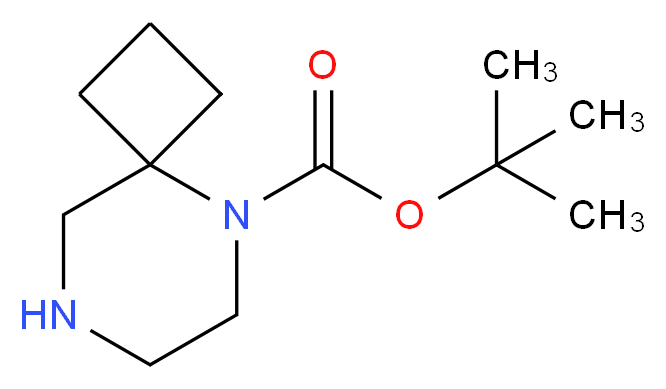 tert-butyl 5,8-diazaspiro[3.5]nonane-5-carboxylate_分子结构_CAS_886766-34-3