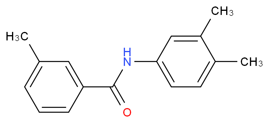 3-Methyl-N-(3,4-dimethylphenyl)benzamide_分子结构_CAS_284668-70-8)