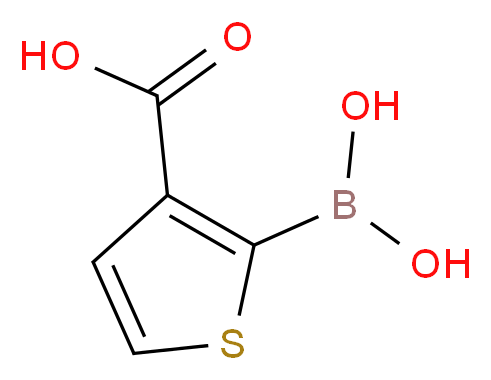 2-(dihydroxyboranyl)thiophene-3-carboxylic acid_分子结构_CAS_519054-53-6