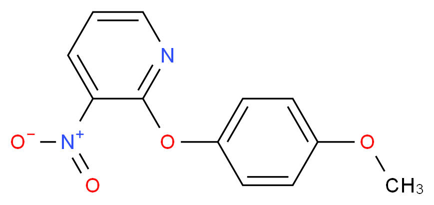 2-(4-Methoxyphenoxy)-3-nitropyridine_分子结构_CAS_76893-48-6)