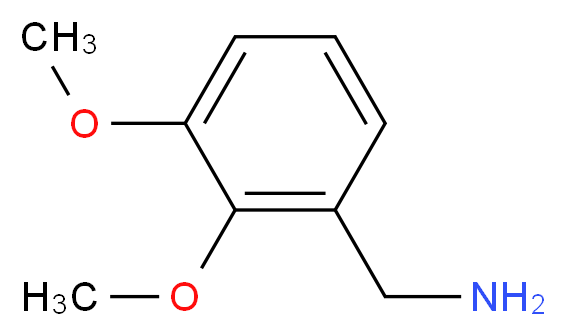 2,3-二甲氧基苄胺_分子结构_CAS_4393-09-3)