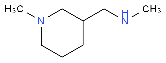 N-Methyl-1-(1-methylpiperidin-3-yl)methanamine_分子结构_CAS_)