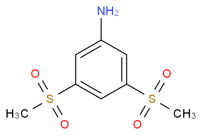 3,5-dimethanesulfonylaniline_分子结构_CAS_51859-12-2