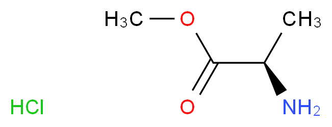 D-丙氨酸甲酯 盐酸盐_分子结构_CAS_14316-06-4)