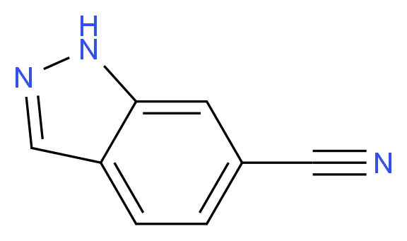 1H-Indazole-6-carbonitrile_分子结构_CAS_141290-59-7)