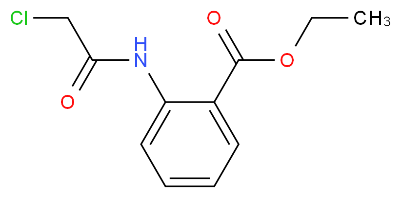 ethyl 2-[(chloroacetyl)amino]benzoate_分子结构_CAS_6307-66-0)