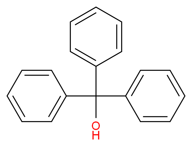 Triphenylmethanol_分子结构_CAS_76-84-6)