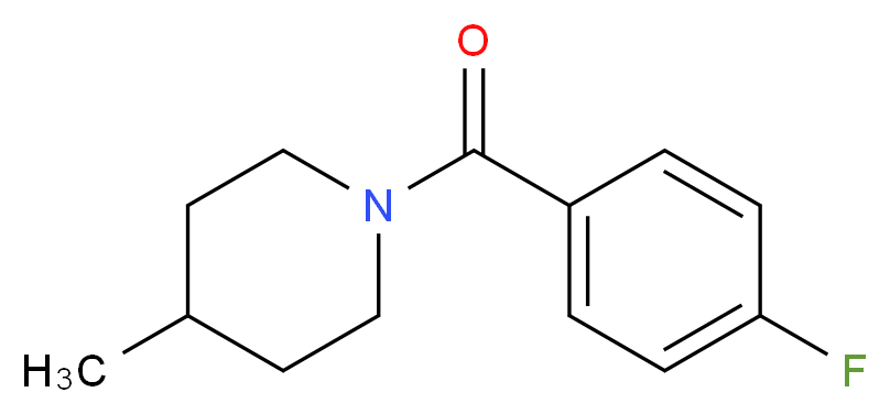 1-(4-fluorobenzoyl)-4-methylpiperidine_分子结构_CAS_349643-97-6