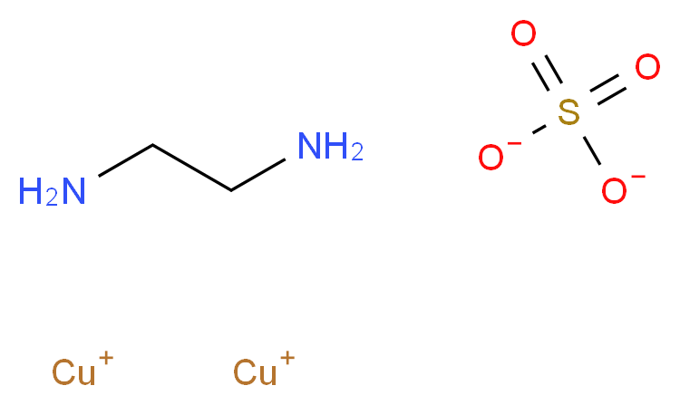 CUPROUS ETHYLENE DIAMINE SULFATE_分子结构_CAS_)