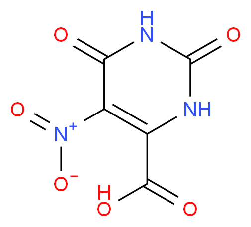 5-nitro-2,6-dioxo-1,2,3,6-tetrahydropyrimidine-4-carboxylic acid_分子结构_CAS_17687-24-0