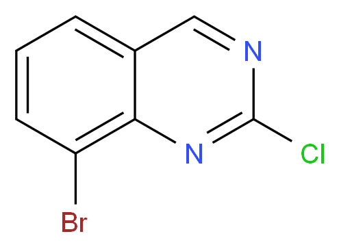 8-bromo-2-chloroquinazoline_分子结构_CAS_956100-63-3