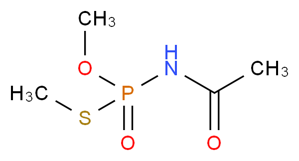 N-[methoxy(methylsulfanyl)phosphoryl]acetamide_分子结构_CAS_30560-19-1