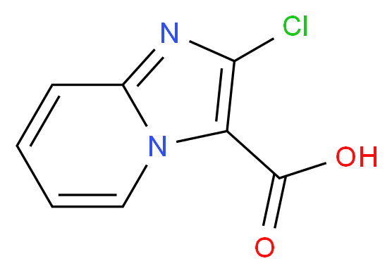 2-Chloroimidazo[1,2-a]pyridine-3-carboxylic acid_分子结构_CAS_522604-25-7)