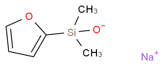 sodium furan-2-yldimethylsilanolate_分子结构_CAS_879904-88-8