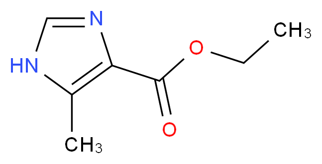 4-甲基-5-咪唑甲酸乙酯_分子结构_CAS_51605-32-4)
