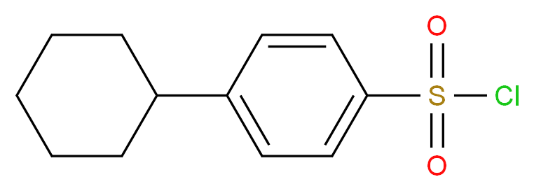 4-Cyclohexylbenzenesulfonyl chloride_分子结构_CAS_56354-57-5)