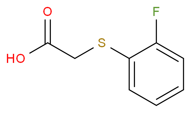 2-[(2-fluorophenyl)sulfanyl]acetic acid_分子结构_CAS_705-02-2