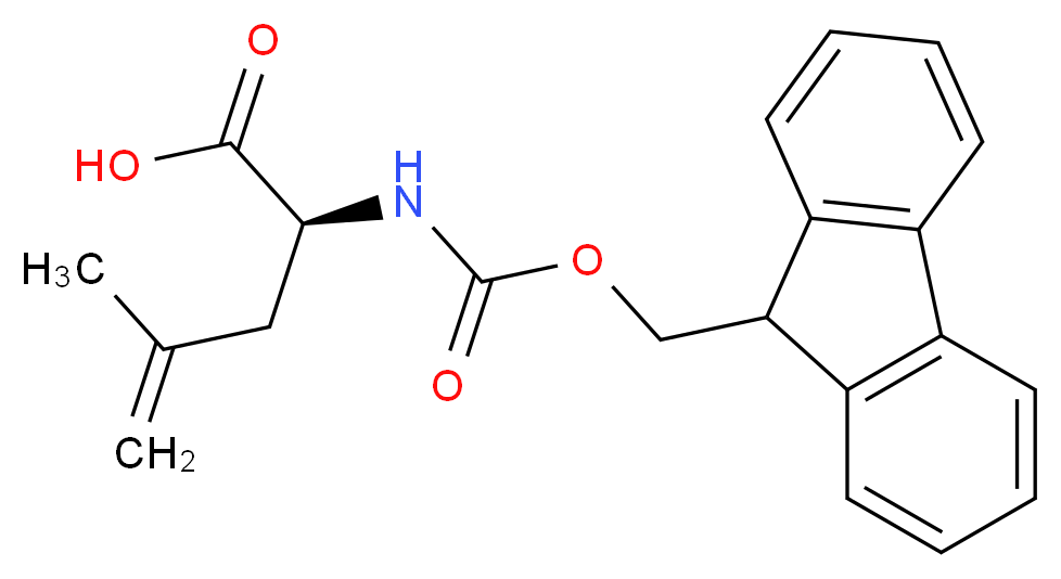 (2S)-2-{[(9H-fluoren-9-ylmethoxy)carbonyl]amino}-4-methylpent-4-enoic acid_分子结构_CAS_87720-55-6