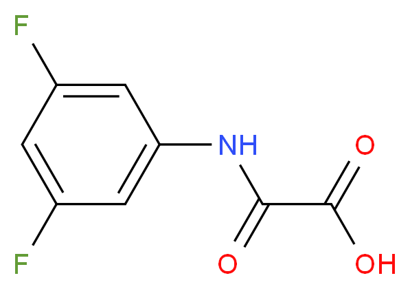 [(3,5-Difluorophenyl)amino](oxo)acetic acid_分子结构_CAS_1060817-53-9)