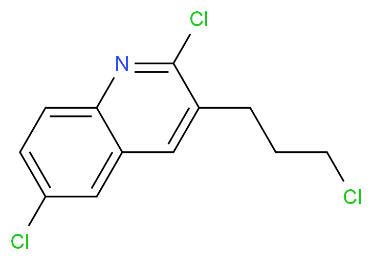 2,6-dichloro-3-(3-chloropropyl)quinoline_分子结构_CAS_948294-62-0