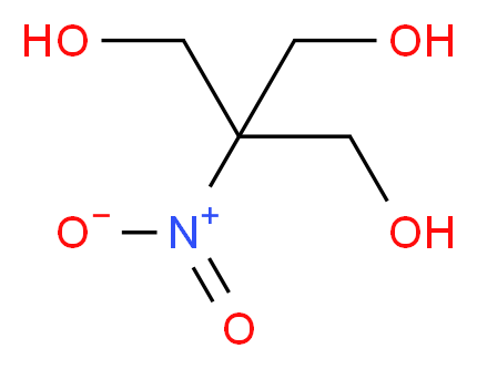 2-(hydroxymethyl)-2-nitropropane-1,3-diol_分子结构_CAS_126-11-4