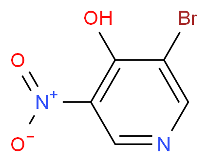 3-Bromo-5-nitropyridin-4-ol_分子结构_CAS_)