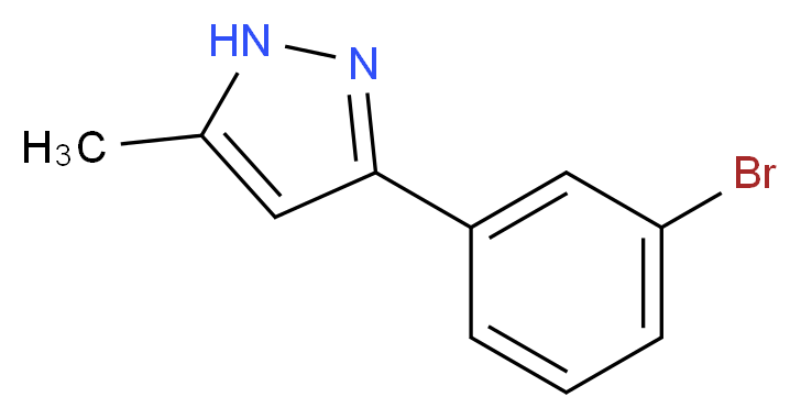 3-(3-bromophenyl)-5-methyl-1H-pyrazole_分子结构_CAS_324054-75-3