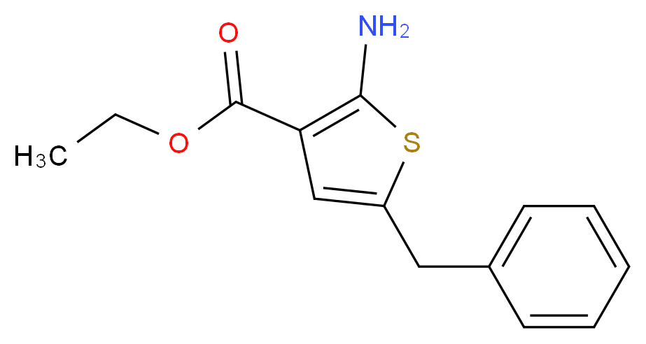Ethyl 2-amino-5-benzylthiophene-3-carboxylate_分子结构_CAS_216686-60-1)