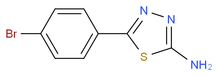 5-(4-bromophenyl)-1,3,4-thiadiazol-2-amine_分子结构_CAS_13178-12-6