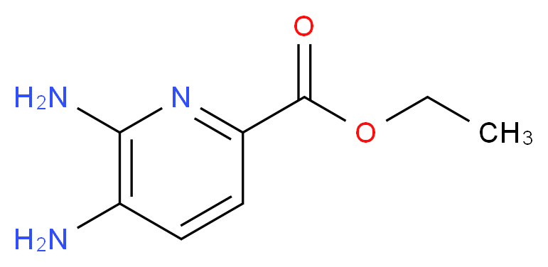 ETHYL 5,6-DIAMINOPYRIDINE-2-CARBOXYLATE_分子结构_CAS_)
