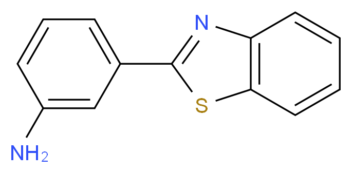 3-(1,3-benzothiazol-2-yl)aniline_分子结构_CAS_41230-21-1