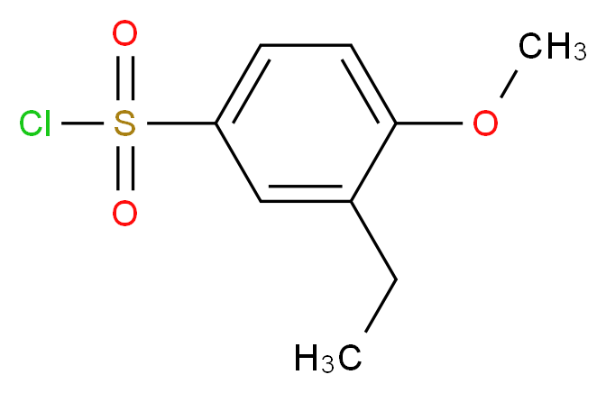 3-ethyl-4-methoxybenzene-1-sulfonyl chloride_分子结构_CAS_84911-01-3