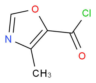 4-Methyl-1,3-oxazole-5-carbonyl chloride 97%_分子结构_CAS_62348-24-7)