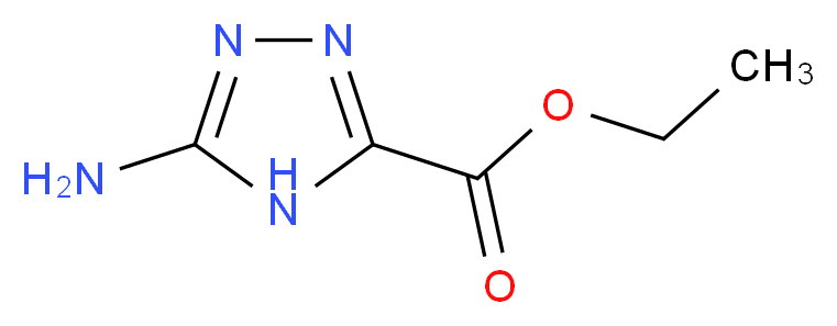 ethyl 5-amino-4H-1,2,4-triazole-3-carboxylate_分子结构_CAS_63666-11-5