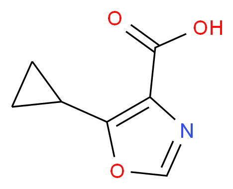 5-cyclopropyl-1,3-oxazole-4-carboxylic acid_分子结构_CAS_917828-31-0