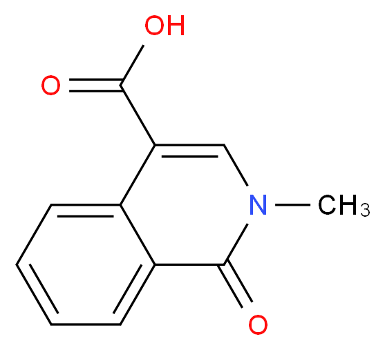 2-methyl-1-oxo-1,2-dihydroisoquinoline-4-carboxylic acid_分子结构_CAS_54931-62-3