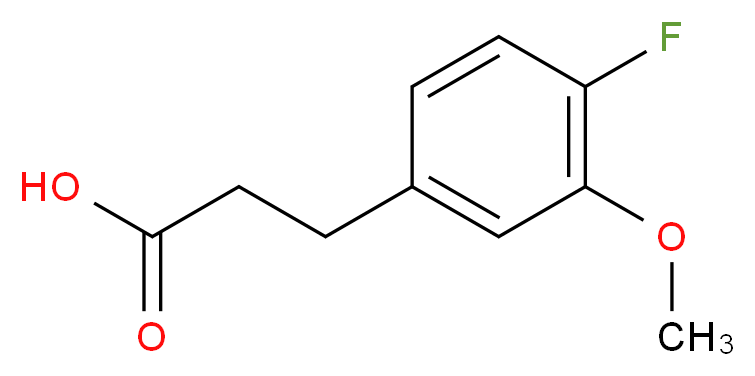 3-(4-Fluoro-3-methoxyphenyl)propionic acid_分子结构_CAS_864960-96-3)