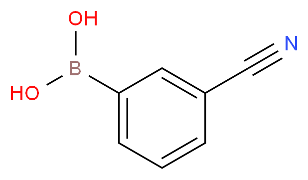 (3-cyanophenyl)boronic acid_分子结构_CAS_)