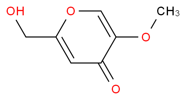 2-(hydroxymethyl)-5-methoxy-4H-pyran-4-one_分子结构_CAS_6269-25-6