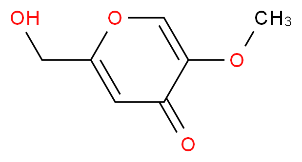 2-(Hydroxymethyl)-5-methoxy-4H-pyran-4-one_分子结构_CAS_6269-25-6)