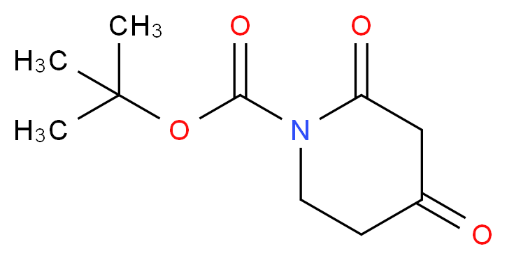 2,4-Dioxopiperidine-1-carboxylic acid tert-butyl ester_分子结构_CAS_845267-78-9)