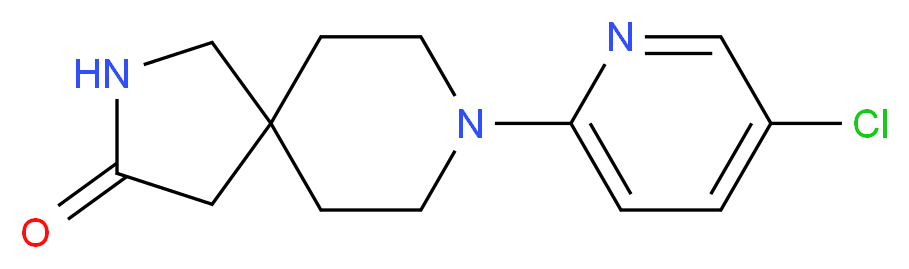 8-(5-chloropyridin-2-yl)-2,8-diazaspiro[4.5]decan-3-one_分子结构_CAS_)