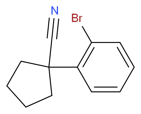 1-(2-bromophenyl)cyclopentane-1-carbonitrile_分子结构_CAS_143328-17-0