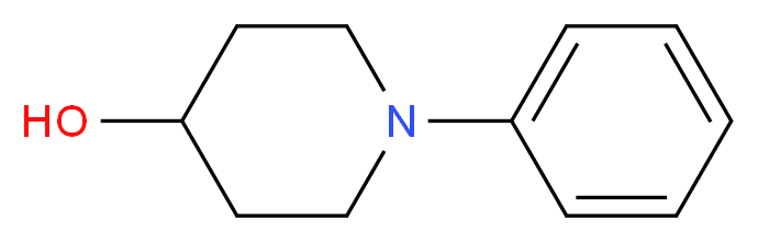 1-Phenylpiperidin-4-ol 98%_分子结构_CAS_117896-69-2)