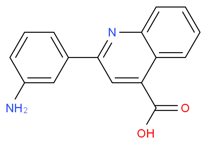 2-(3-Aminophenyl)quinoline-4-carboxylic acid_分子结构_CAS_5349-70-2)