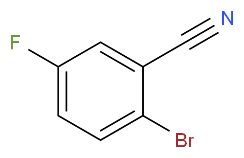 2-bromo-5-fluorobenzonitrile_分子结构_CAS_57381-39-2