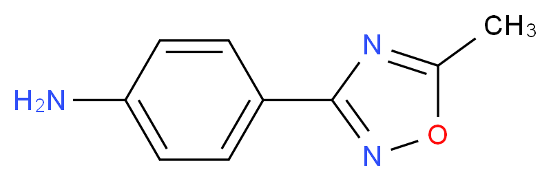 4-(5-methyl-1,2,4-oxadiazol-3-yl)aniline_分子结构_CAS_10185-68-9