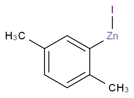 2,5-Dimethylphenylzinc iodide, 0.5M in THF_分子结构_CAS_312692-96-9)