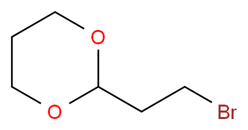 2-(2-溴乙基)-1,3-二氧杂环乙烷_分子结构_CAS_33884-43-4)